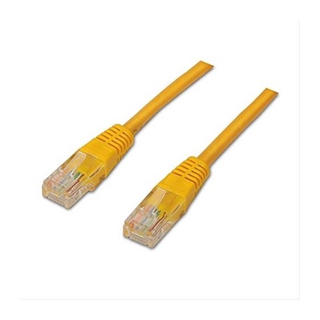 CABLE RED LATIGUILLO RJ45 CAT.6 UTP AWG24,1M YELLOW NANOCABLE