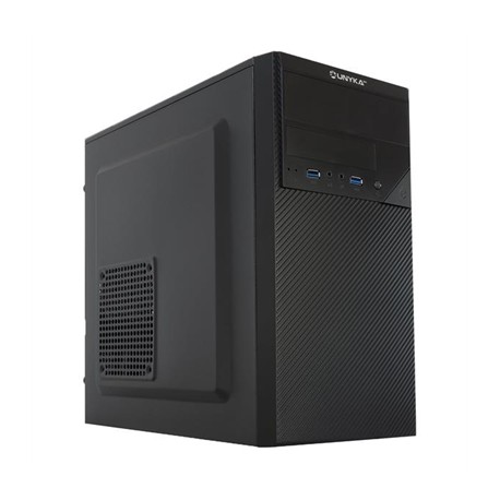 CAJA MICRO ATX SEMITORRE AERO C20 NEGRO UNYKA   F.A.500W 2XUSB 3.0