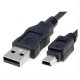 CABLE USB 2.0 A/M-MINI USB B/M 0.5M NEGRO NANOCABLE