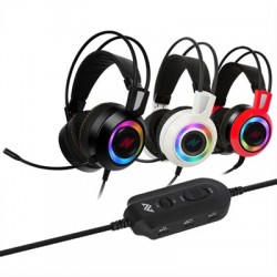 AURICULARES GAMING ABKONCORE CH60 BLACK REAL 7.1 RGB LED