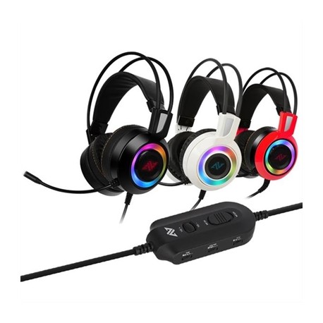 AURICULARES GAMING ABKONCORE CH60 BLACK REAL 7.1 RGB LED