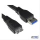 CABLE USB 3.0 A/M-MICRO B/M 1M NEGRO NANOCABLE