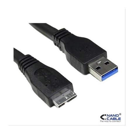 CABLE USB 3.0 A/M-MICRO B/M 1M NEGRO NANOCABLE